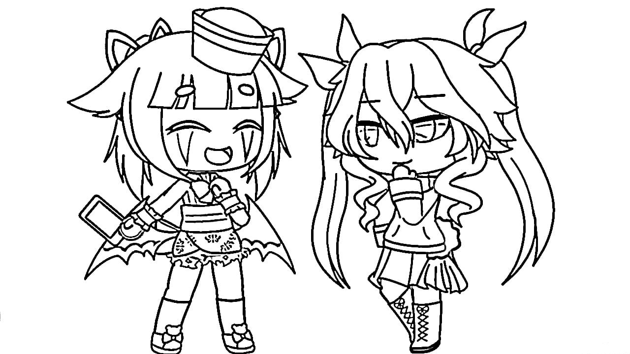 gacha life coloring pages